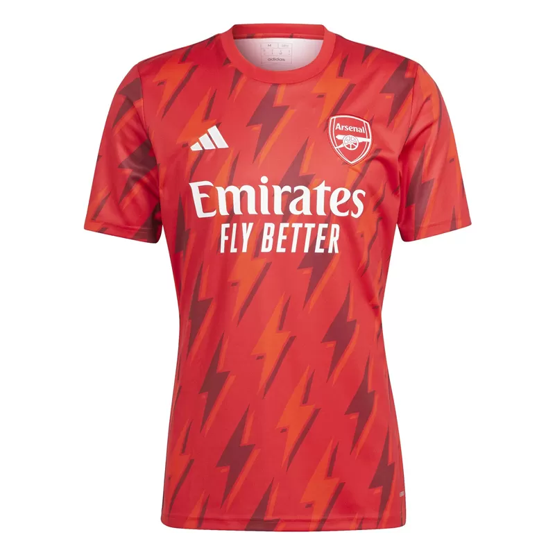 2023 2024 Arsenal Mens Pre Match Training Soccer Jersey Lightning