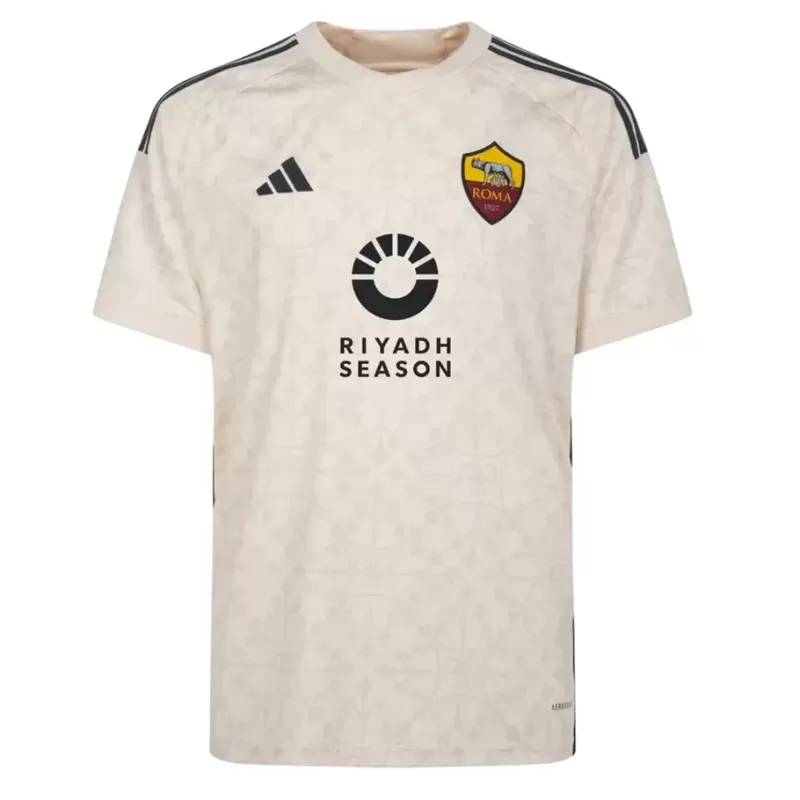 2023 2024 AS Roma Mens Away Soccer Jersey White Heritage 2023 2024 AS Roma Mens Away Soccer Jersey White Heritage