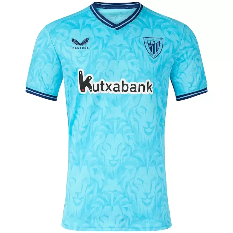2023 2024 Athletic Club Mens Away Soccer Jersey Light Blue 2023 2024 Athletic Club Mens Away Soccer Jersey Light Blue