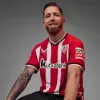 2023 2024 Athletic Club Mens Home Soccer Jersey Red White Stripes 2023 2024 Athletic Club Mens Home Soccer Jersey Red White Stripes