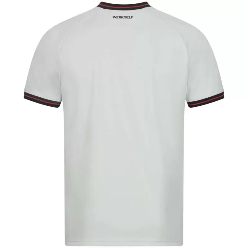 2023 2024 Bayer 04 Leverkusen Mens Away Soccer Jersey Grey Red 2023 2024 Bayer 04 Leverkusen Mens Away Soccer Jersey Grey Red