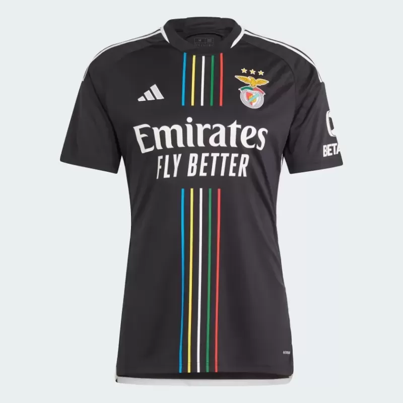 2023 2024 Benfica Mens Away Soccer Jersey 120 Anos Black 2023 2024 Benfica Mens Away Soccer Jersey 120 Anos Black