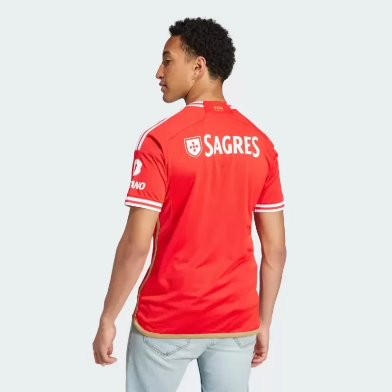 2023 2024 Benfica Mens Home Soccer Jersey 120th Anniversary