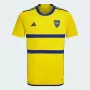 2023 2024 Boca Juniors Mens Away Soccer Jersey Yellow Blue
