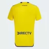 2023 2024 Boca Juniors Mens Away Soccer Jersey Yellow Blue