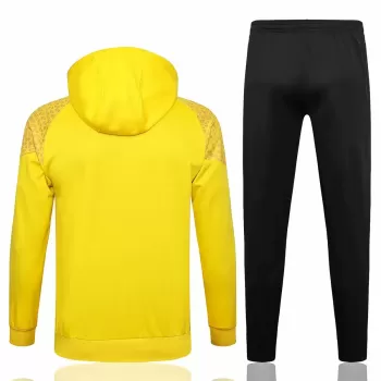 2023 2024 Borussia Dortmund Mens Yellow Training Hooded Tracksuit Kit