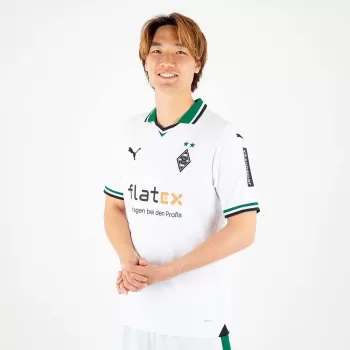 2023 2024 Borussia Monchengladbach Mens Home Soccer Jersey White