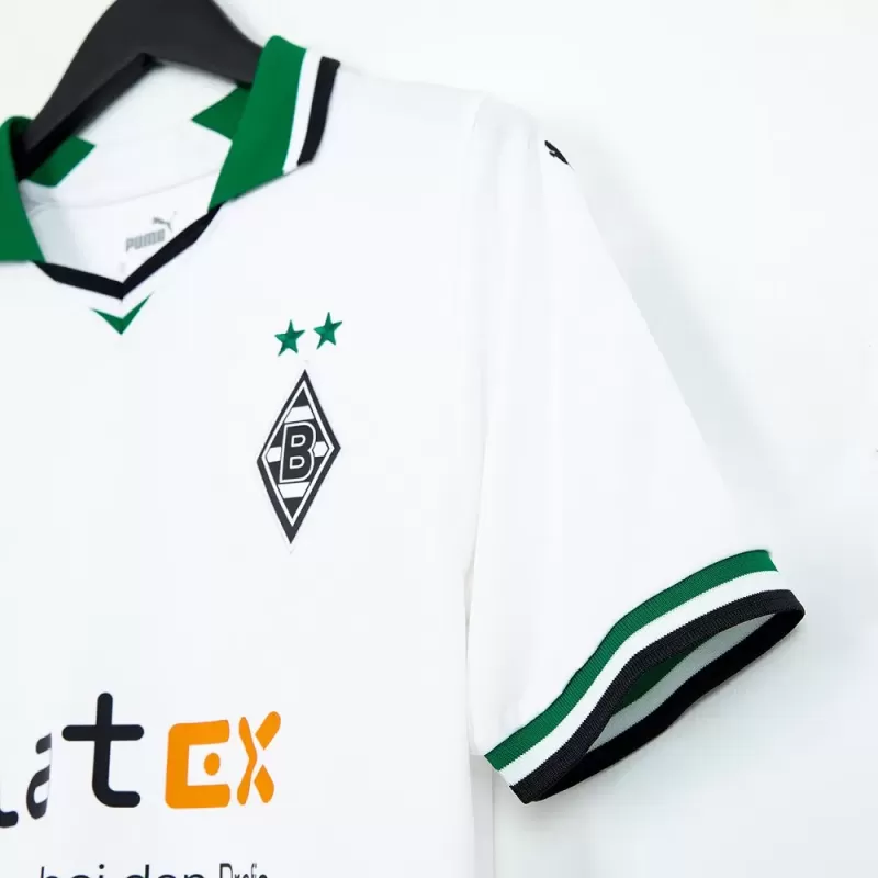 2023 2024 Borussia Monchengladbach Mens Home Soccer Jersey White 2023 2024 Borussia Monchengladbach Mens Home Soccer Jersey White