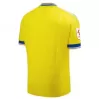 2023 2024 Cadiz CF Mens Home Soccer Jersey Yellow Blue Tiled Design