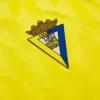 2023 2024 Cadiz CF Mens Home Soccer Jersey Yellow Blue Tiled Design