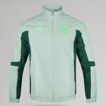 2023 2024 Celtic Mens Pre Match Training Jacket Light Grey