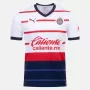 2023 2024 Chivas Mens Away Soccer Jersey White Red Blue