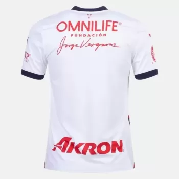 2023 2024 Chivas Mens Away Soccer Jersey White Red Blue 2023 2024 Chivas Mens Away Soccer Jersey White Red Blue