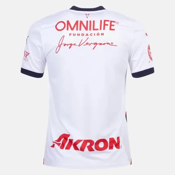 2023 2024 Chivas Mens Away Soccer Jersey White Red Blue 2023 2024 Chivas Mens Away Soccer Jersey White Red Blue