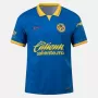 2023 2024 Club America Mens Away Soccer Jersey Blue Yellow