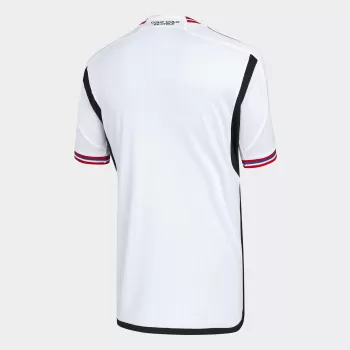 2023 2024 Colo Colo Mens Home Soccer Jersey White Tricolor