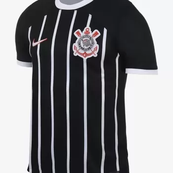 2023 2024 Corinthians Mens Away Soccer Jersey Black