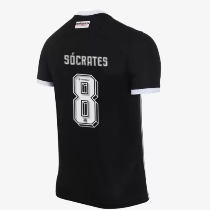 2023 2024 Corinthians Mens Away Soccer Jersey Black