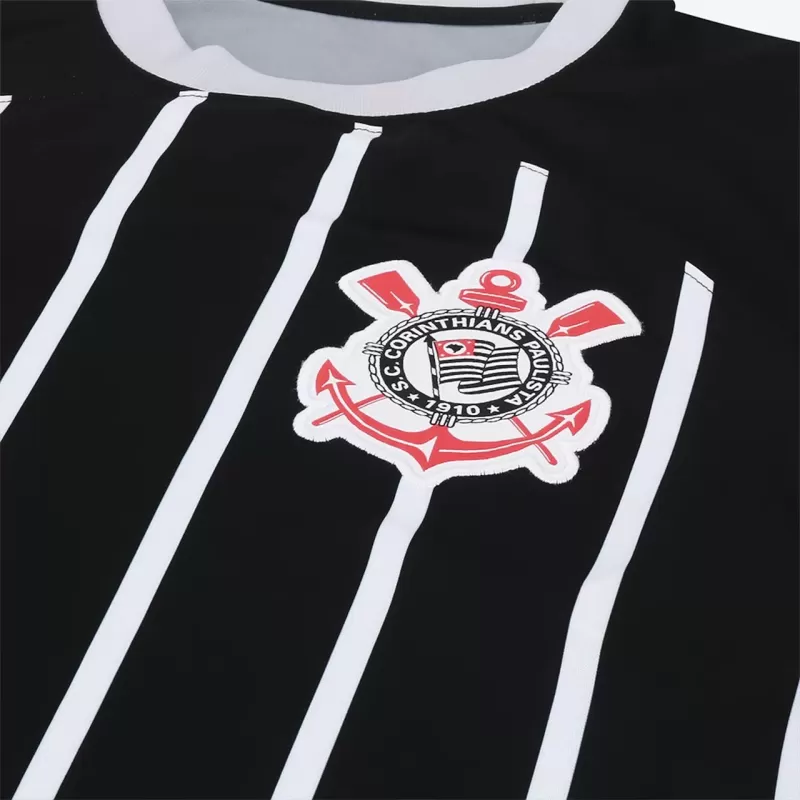 2023 2024 Corinthians Mens Away Soccer Jersey Black