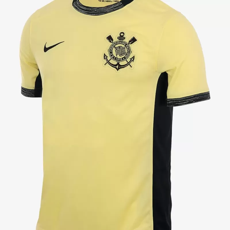 2023 2024 Corinthians Mens Third Soccer Jersey Yellow Socrates 2023 2024 Corinthians Mens Third Soccer Jersey Yellow Socrates