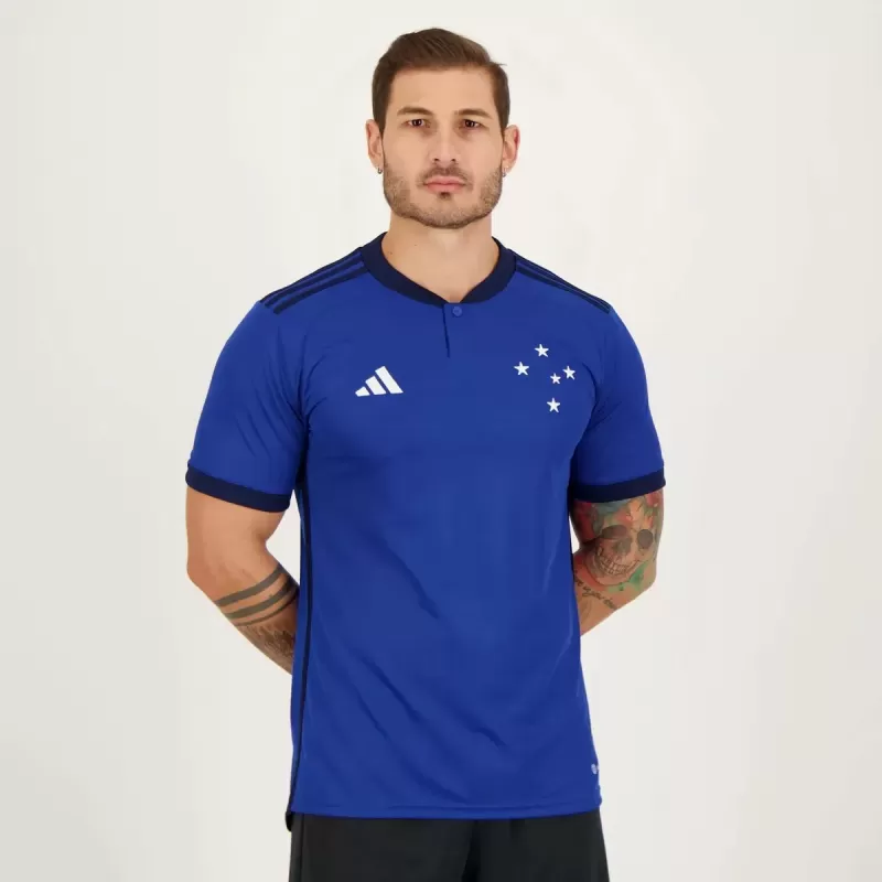 2023 2024 Cruzeiro Mens Home Soccer Jersey Blue 2023 2024 Cruzeiro Mens Home Soccer Jersey Blue