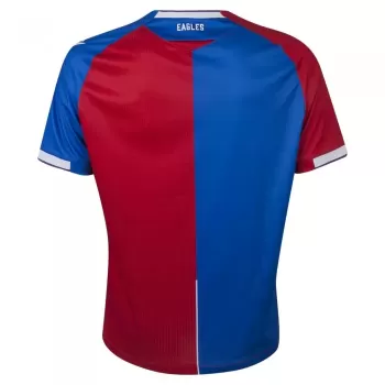 2023 2024 Crystal Palace Mens Home Soccer Jersey Red Blue Halves