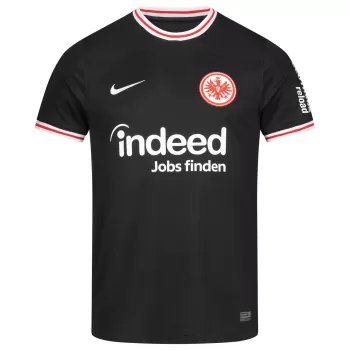 2023 2024 Eintracht Frankfurt Mens Away Soccer Jersey Black Red