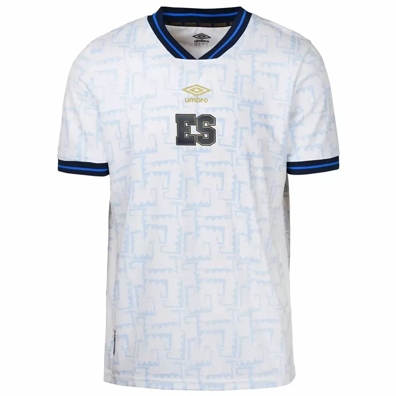 2023 2024 El Salvador Mens Away Soccer Jersey Mayan Pattern