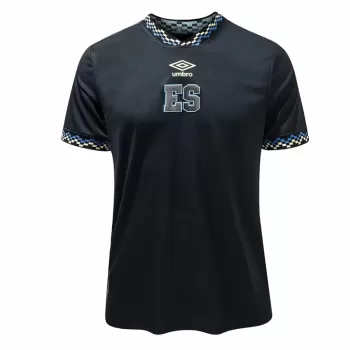 2023 2024 El Salvador Mens Third Soccer Jersey Black Mayan