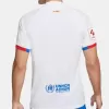 2023 2024 FC Barcelona Mens Away Soccer Jersey White Cruyff Era 2023 2024 FC Barcelona Mens Away Soccer Jersey White Cruyff Era