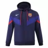 2023 2024 FC Barcelona Mens AWF Raglan Hoodie Soccer Jacket Blue 2023 2024 FC Barcelona Mens AWF Raglan Hoodie Soccer Jacket Blue