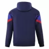 2023 2024 FC Barcelona Mens AWF Raglan Hoodie Soccer Jacket Blue 2023 2024 FC Barcelona Mens AWF Raglan Hoodie Soccer Jacket Blue