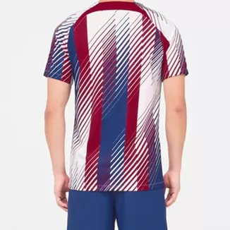 2023 2024 FC Barcelona Mens Pre Match Home Soccer Jersey Multicolor