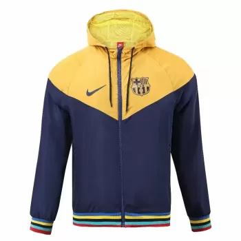 2023 2024 FC Barcelona Mens Windrunner Full Zip Hooded Jacket