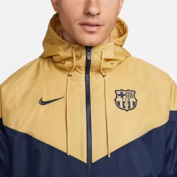 2023 2024 FC Barcelona Mens Windrunner Full Zip Hooded Jacket