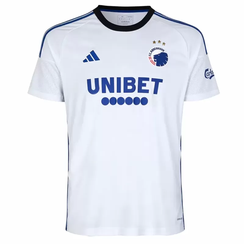 2023 2024 FC Copenhagen Mens Home Soccer Jersey White Blue