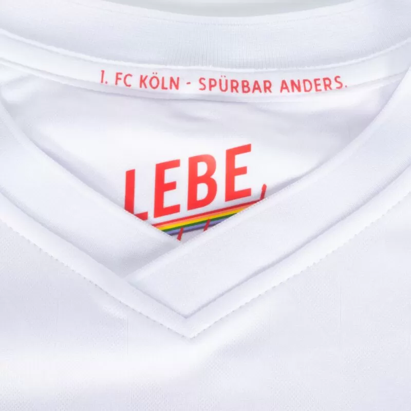 2023 2024 FC Koln Mens Home Soccer Jersey 60th Anniversary Edition