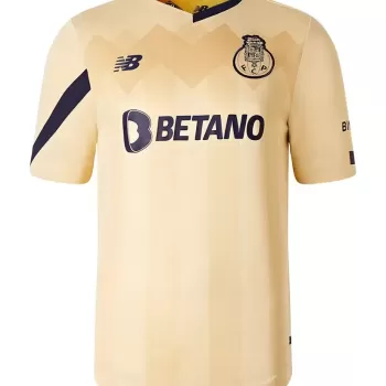 2023 2024 FC Porto Mens Away Soccer Jersey Gold Blue