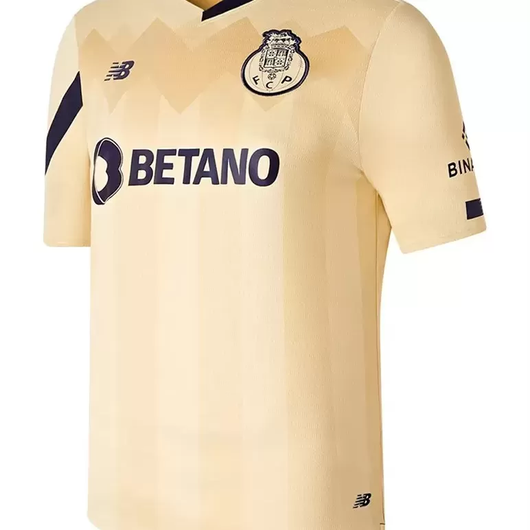 2023 2024 FC Porto Mens Away Soccer Jersey Gold Blue 2023 2024 FC Porto Mens Away Soccer Jersey Gold Blue