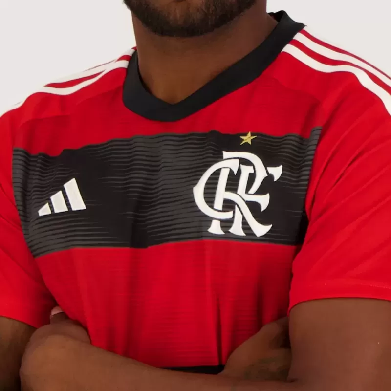 2023 2024 Flamengo Mens Home Soccer Jersey Red Black 2023 2024 Flamengo Mens Home Soccer Jersey Red Black