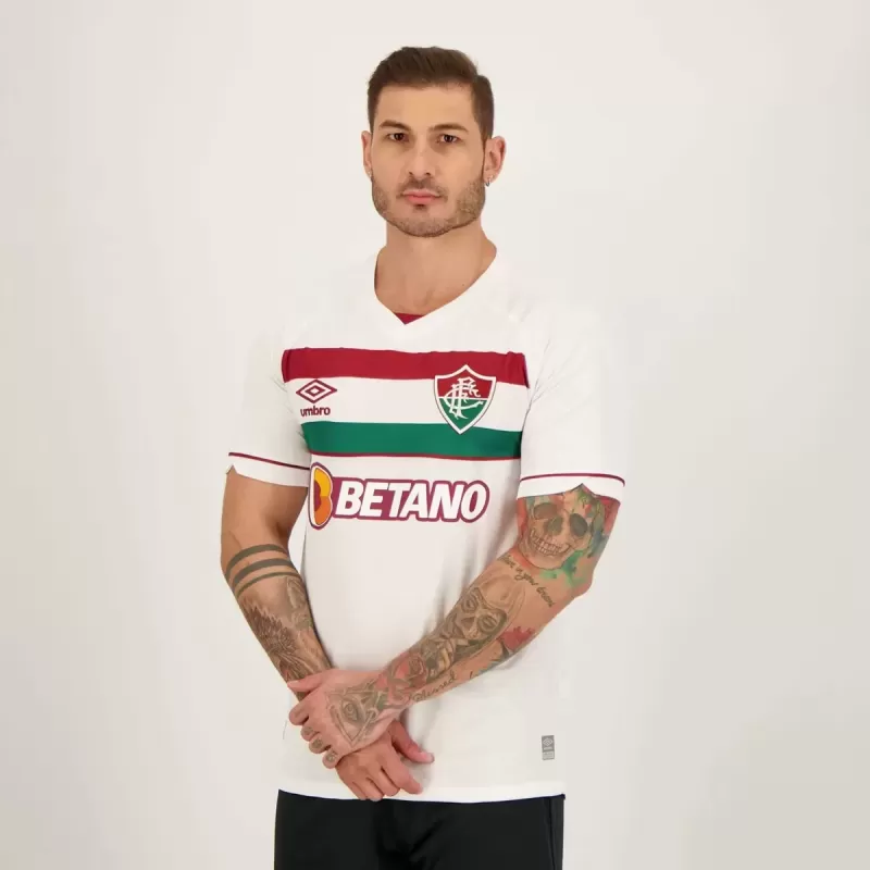 2023 2024 Fluminense Mens Away Soccer Jersey White 2023 2024 Fluminense Mens Away Soccer Jersey White