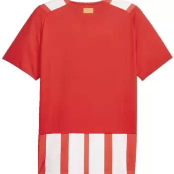 2023 2024 Girona FC Mens Home Soccer Jersey Red White Stripes 2023 2024 Girona FC Mens Home Soccer Jersey Red White Stripes