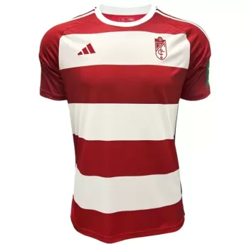 2023 2024 Granada CF Mens Home Soccer Jersey Horizontal Stripes