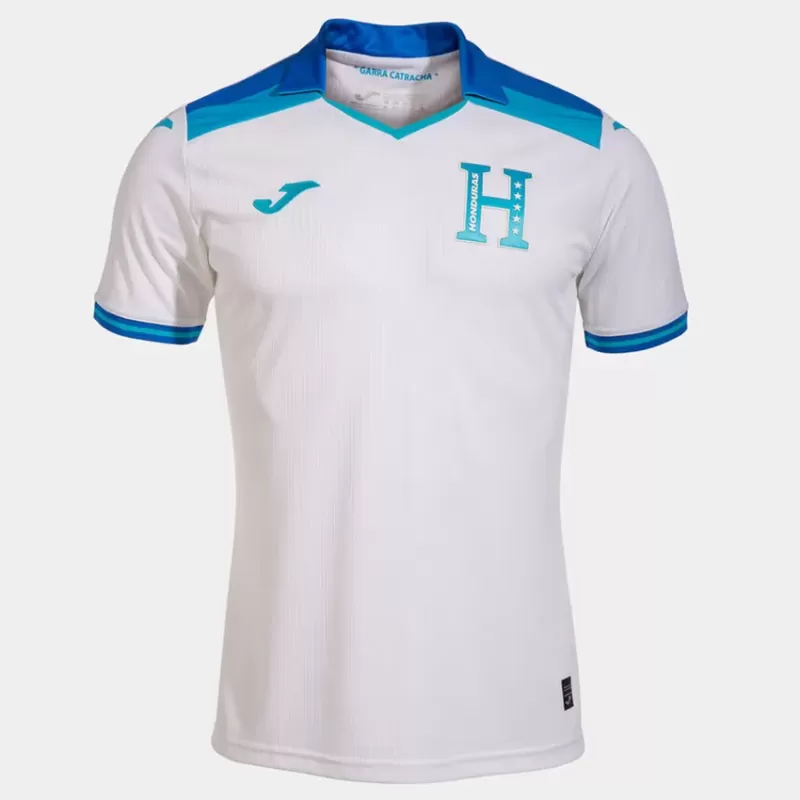 2023 2024 Honduras Mens Home Soccer Jersey White Blue