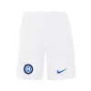 2023 2024 Inter Milan Mens Away Soccer Shorts White Blue
