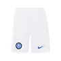 2023 2024 Inter Milan Mens Away Soccer Shorts White Blue