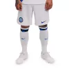 2023 2024 Inter Milan Mens Away Soccer Shorts White Blue