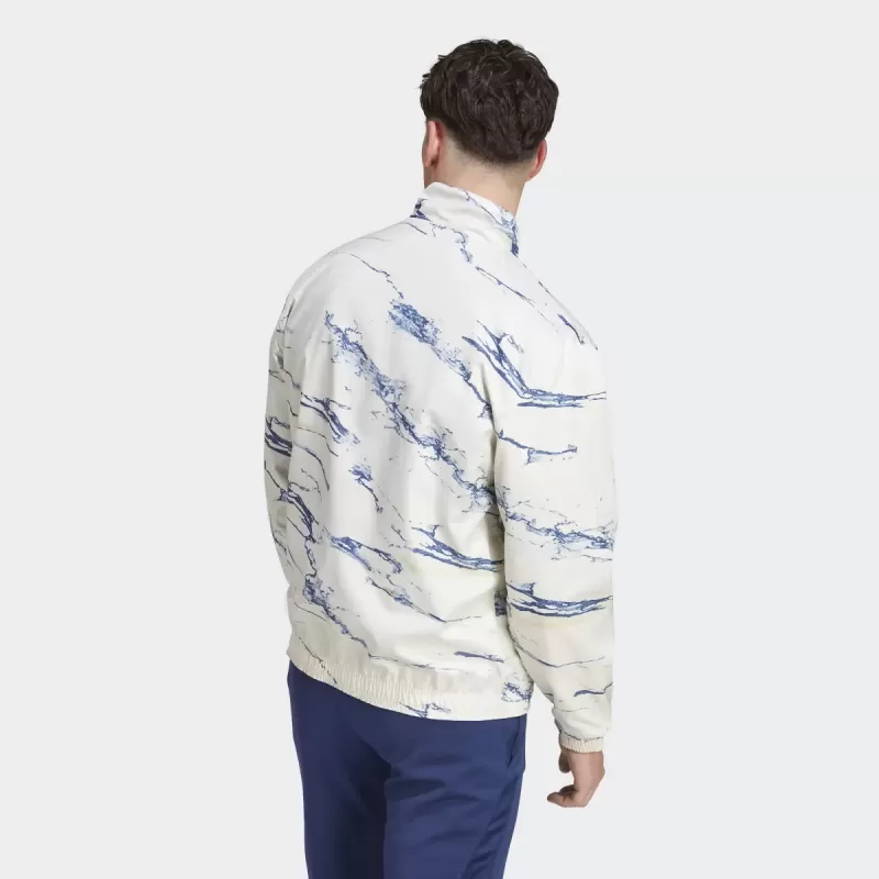 2023 2024 Italy Mens Reversible Anthem Soccer Jacket Blue White