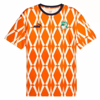 2023 2024 Ivory Coast Mens Ftblculture Soccer Jersey Orange