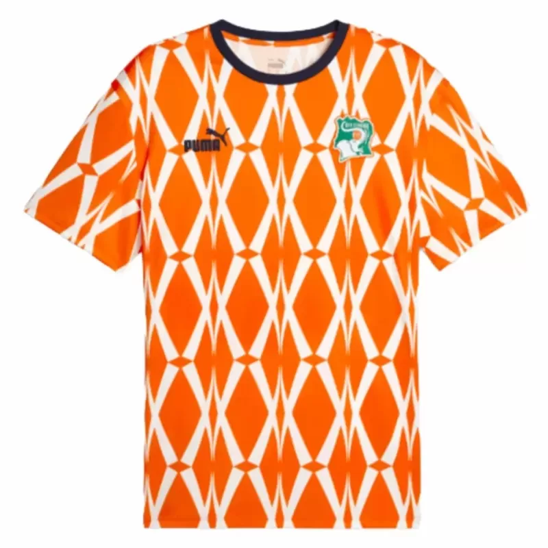 2023 2024 Ivory Coast Mens Ftblculture Soccer Jersey Orange 2023 2024 Ivory Coast Mens Ftblculture Soccer Jersey Orange